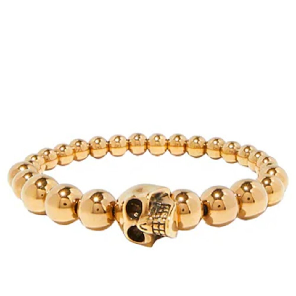 Alexander McQueen Skull Bracelet Gold